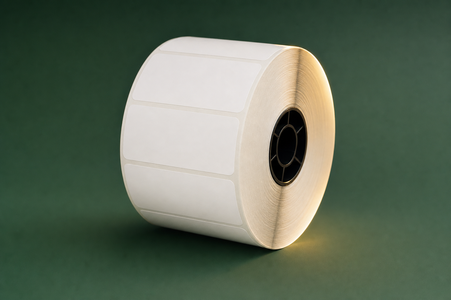 Industrial thermal label roll for CNC machines