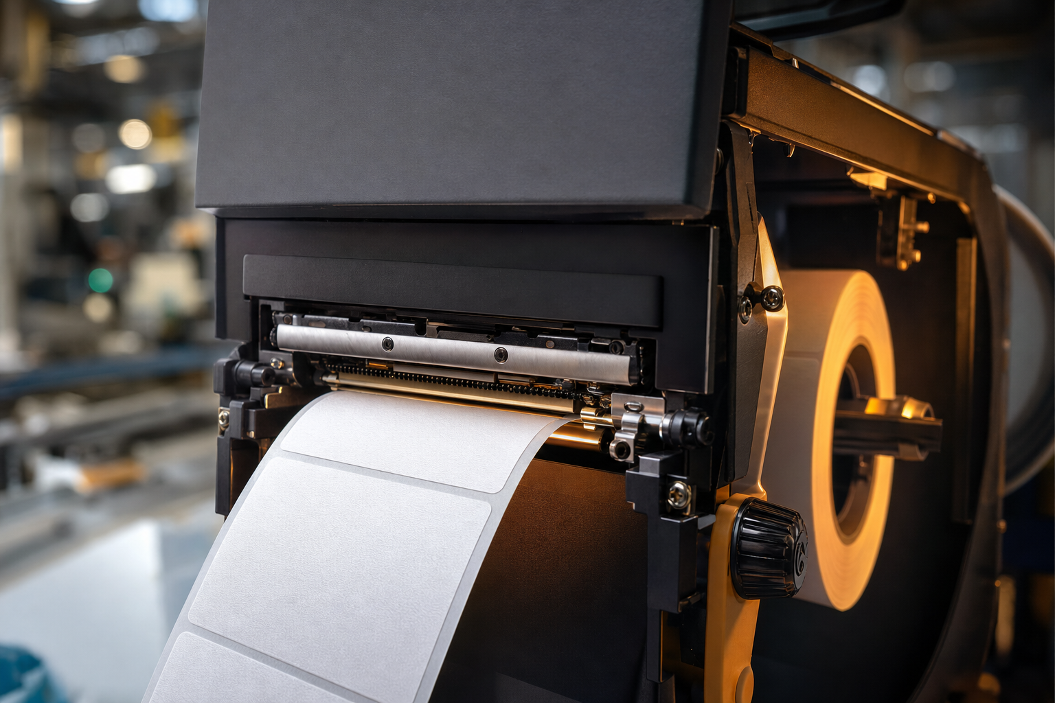 Industrial label printer compatible with SRD Labels